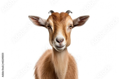 goat isolated on white background in studio shoot © MAXXIMA Graphica