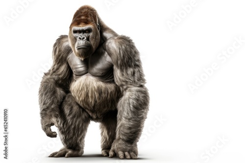 gorilla isolated on white background in studio shoot © MAXXIMA Graphica