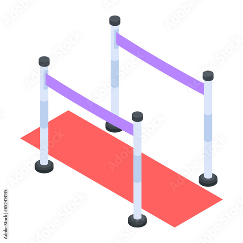 Food Serving and Restaurant Accessories Isometric Icons

