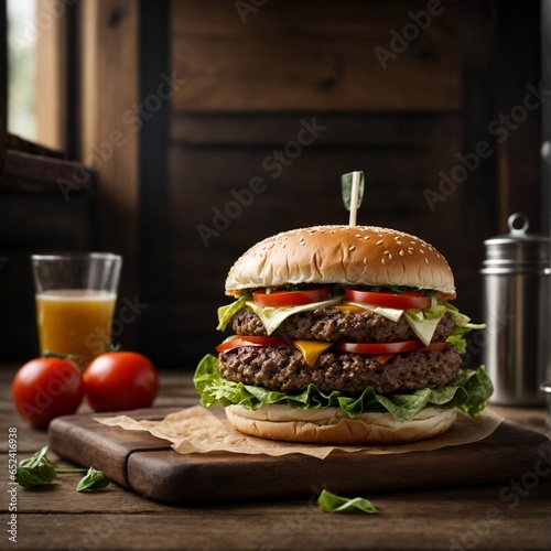 hamburger and fries; Fast food; Junk food; Yummy