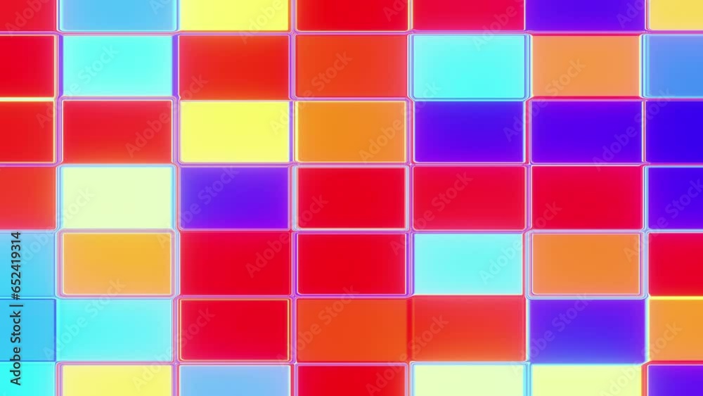 Abstract gradient of colored rectangles shimmering as a background for a nightclub 3d render. Vj loop disco dance music Dj backdrop overlay Abstract gradient of colored rectangles shimmering as a background for a nightclub 3d render. Vj loop disco dance music Dj backdrop overlay