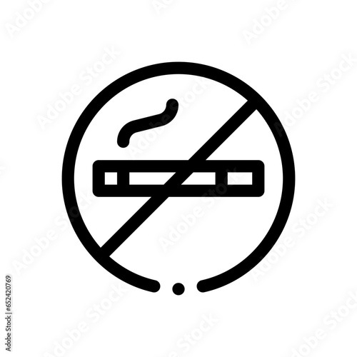 no smoking line icon