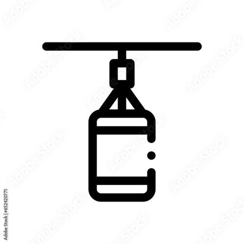 punching bag line icon