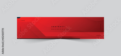 Red linkedin banner abstract background