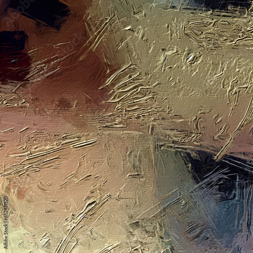 Abstract of Rough Grunge Shabby Mixed Shiny Gold Art Painting Texture with Oil Brushstroke, Pallet Knife Paint on Canvas, Warm & Spiced Earthy Gold Rush Fragmented Mind of The Donald Hair Happy Autumn