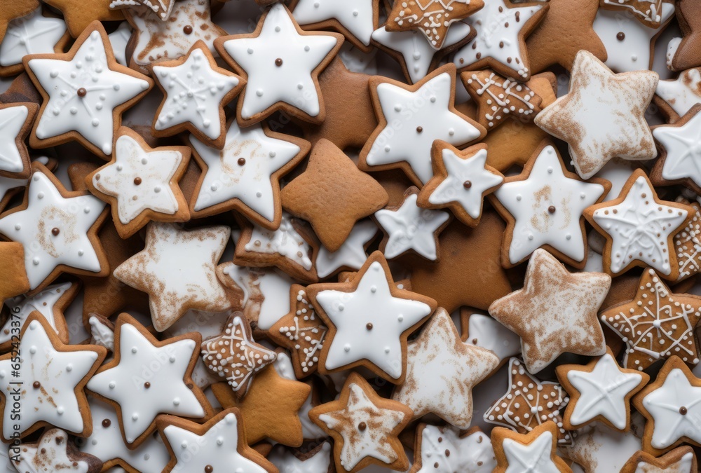 Christmas stars cookies. Generate Ai Christmas stars cookies. Generate Ai