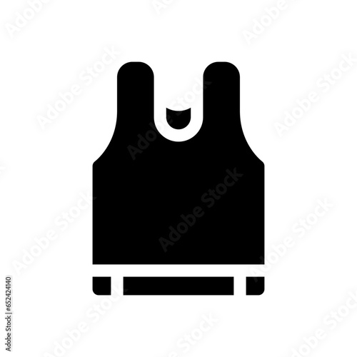 sleeveless shirt glyph icon