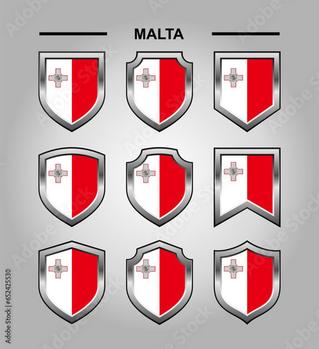 Malta National Emblems Flag with Luxury Shield Free Download Malta National Emblems Flag with Luxury Shield - GFXLoad