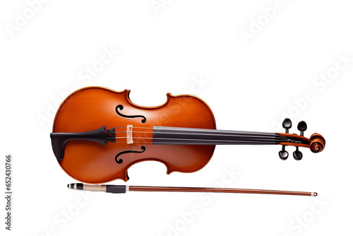 Strings of Elegance: Violin Isolated on Transparent background by Generative AI