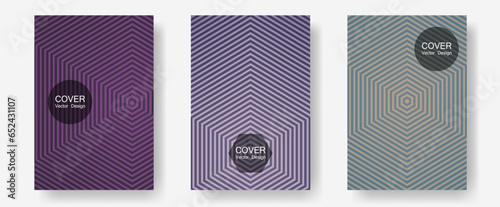 Halftone gradient texture vector cover layouts.