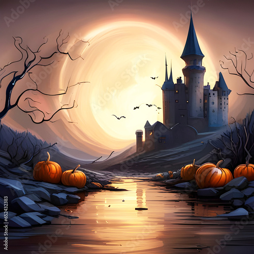 halloween background idea design for postcard backdrop	