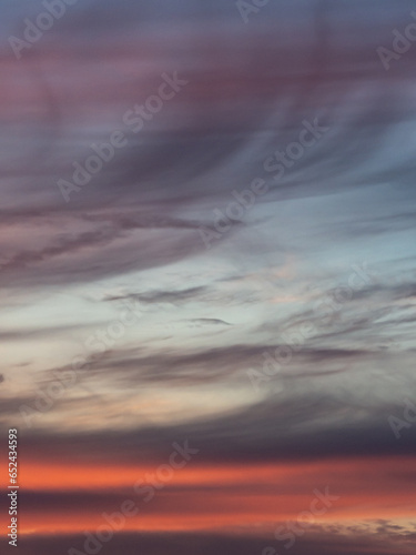 Fototapeta Naklejka Na Ścianę i Meble -  Sunset - cloudscape with a slight afterglow