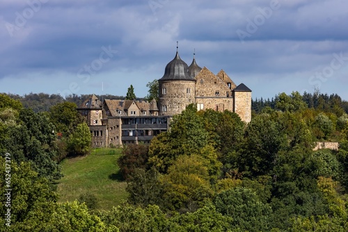 The Sababurg in Reinhardswald near Hofgeismar, also called Sleeping Beauty's fairytale castle photo