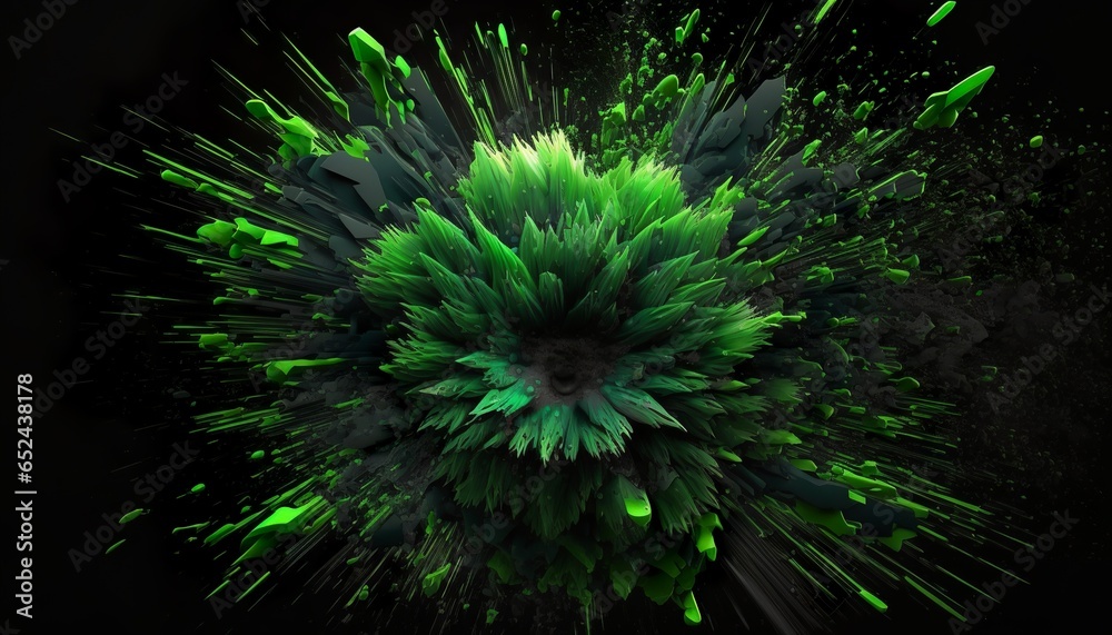 Fototapeta premium this green picture can be a unique decoration