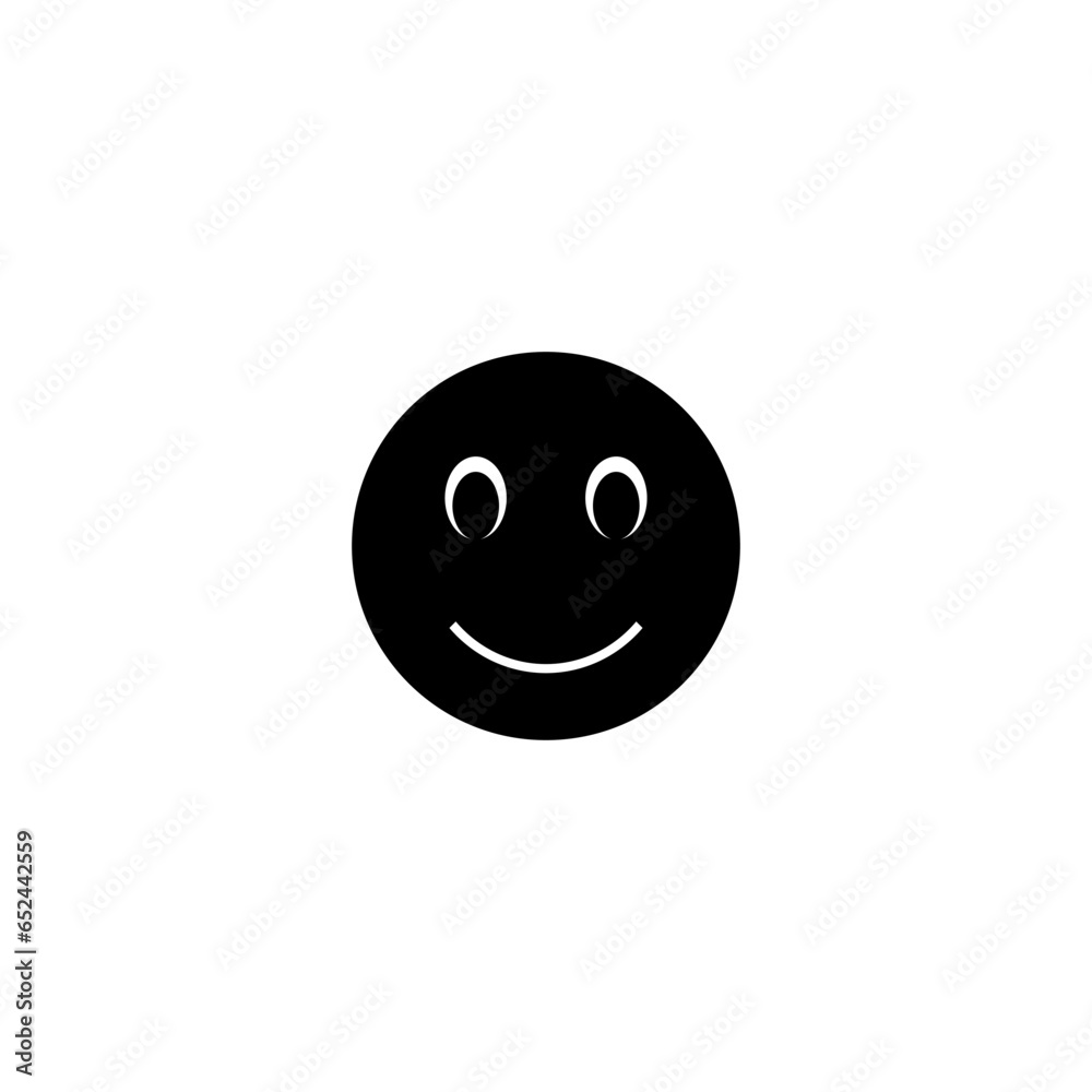 Smiley icon. Smiley Face Icon isolated on white background Smiley icon. Smiley Face Icon isolated on white background