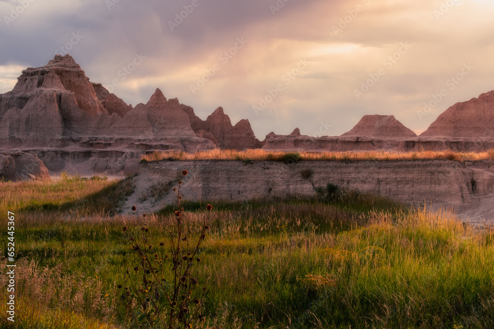 The Badlands at sunrise: A feast for the eyes.