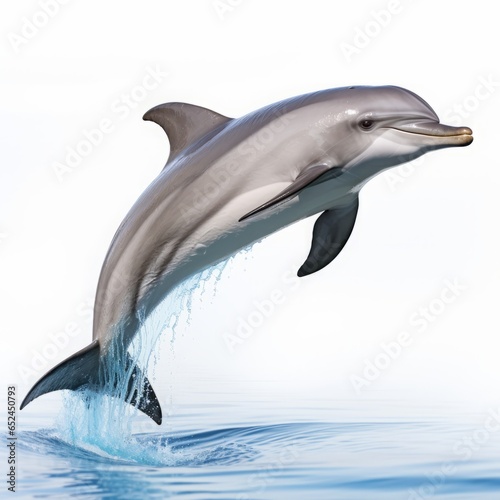 dolphin on white background.