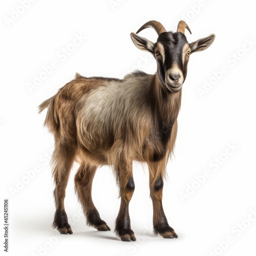 goat on white background. © Yahor Shylau 