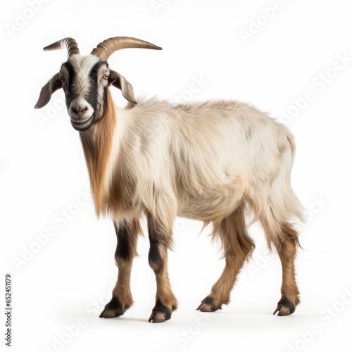 goat on white background.
