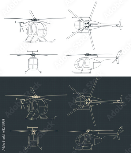 Light multi-purpose helicopter blueprint