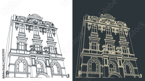 Victorian building facade