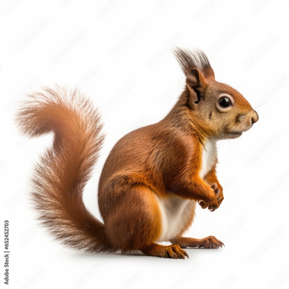 squirrel on white background isolated. squirrel on white background isolated.