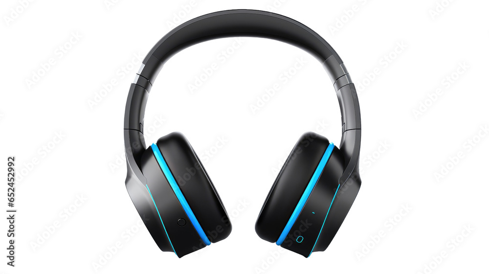 Bluetooth headphone on transparent background Bluetooth headphone on transparent background