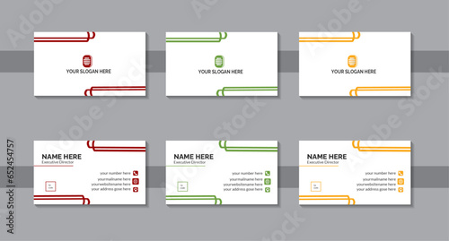 set of templates with creative design .
