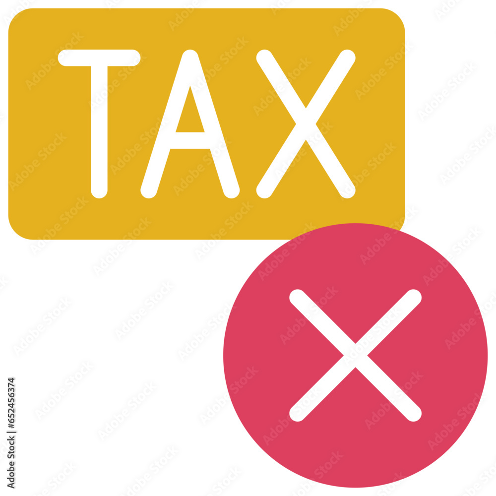 Fototapeta premium No Tax Icon