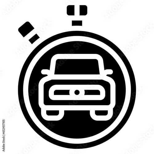 Car Range Timer Icon