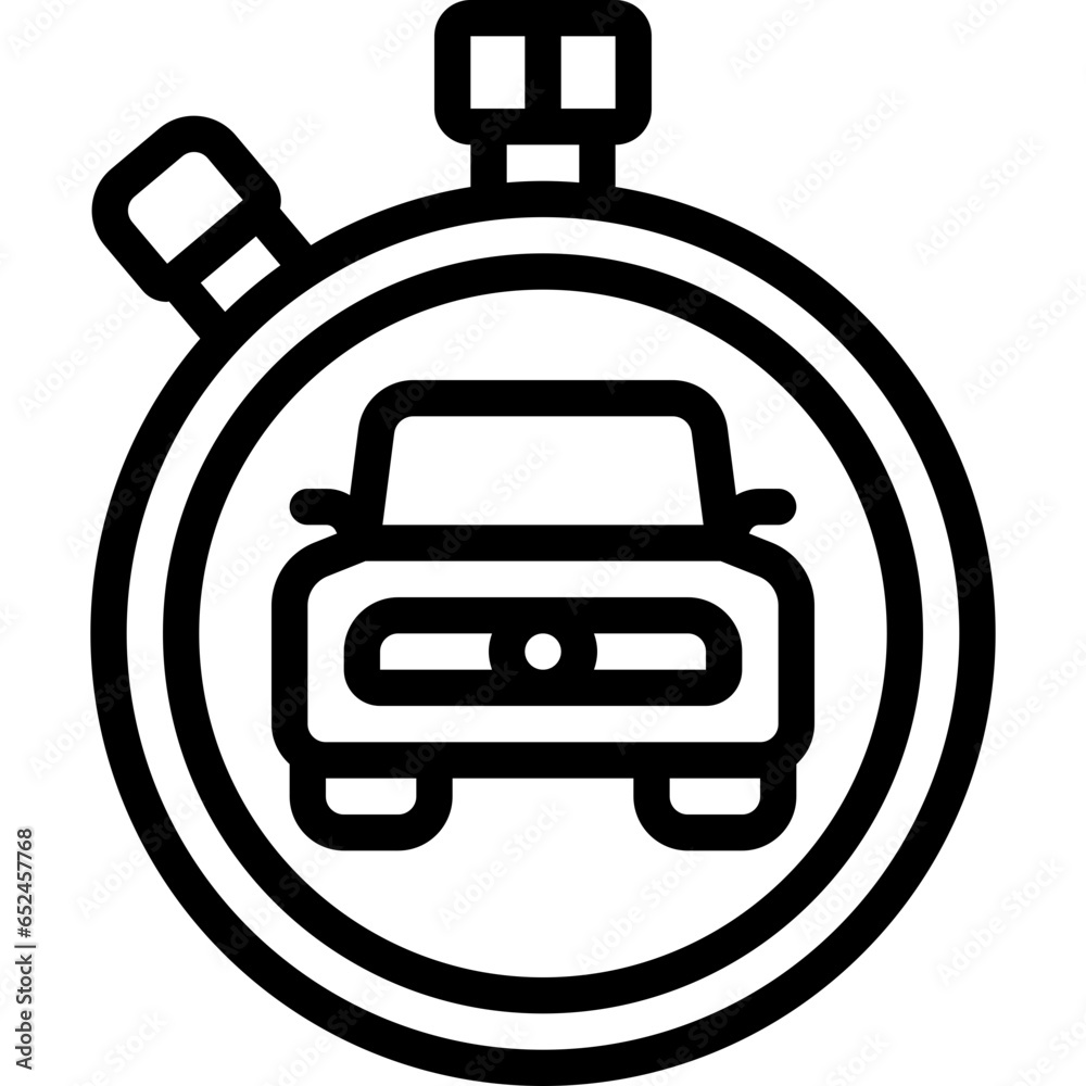 Obraz premium Car Range Timer Icon