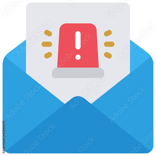 Email Alarm Siren Icon
