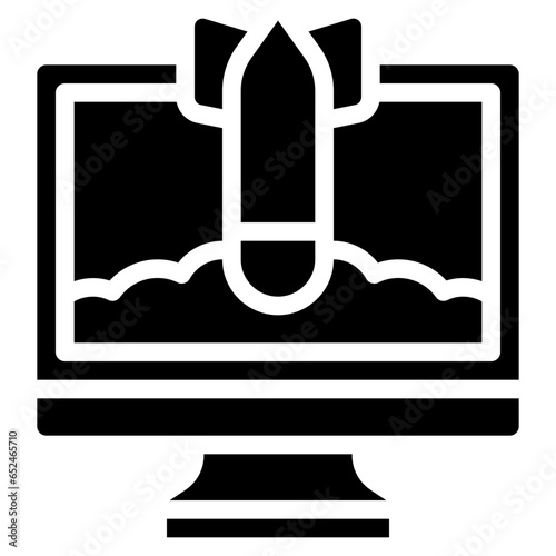 DDOS Attack Computer Icon
