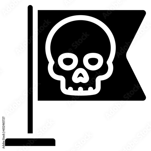 Hack Skull Flag Icon