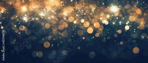Blurred gold and white lights