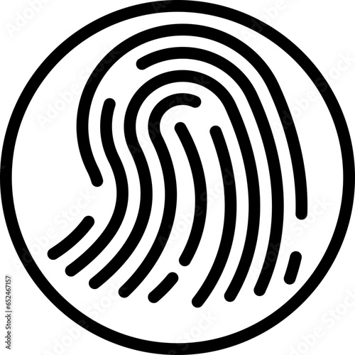 Biometrics Thumb Print Icon