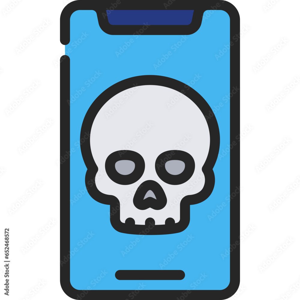 Mobile Skull Icon Mobile Skull Icon