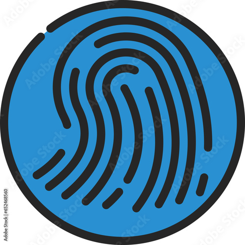Biometrics Thumb Print Icon