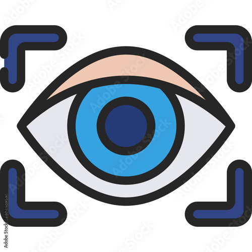 Eye Scanning Icon