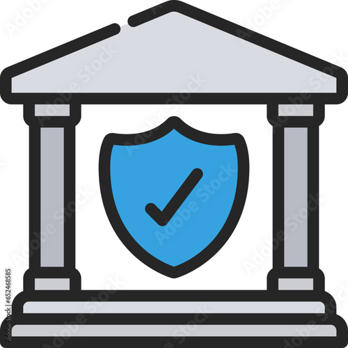 Bank Security Shield Icon