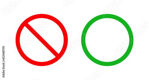 Allowed and prohibited sign Free Download Allowed and prohibited sign - GFXLoad