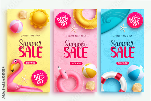 Summer Sale poster with different pallette