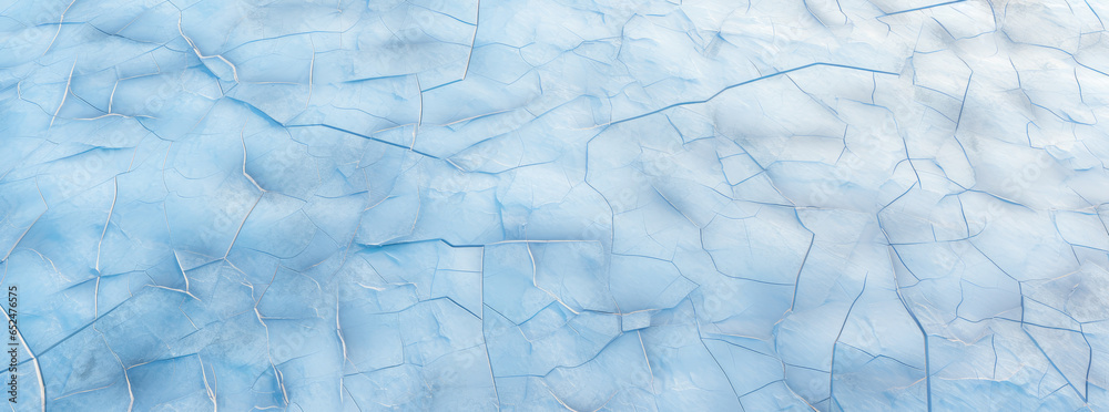 Icy Background. Cracked Ice.Generative AI - obrazy, fototapety, plakaty 