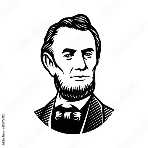Abraham Lincoln vector illustration