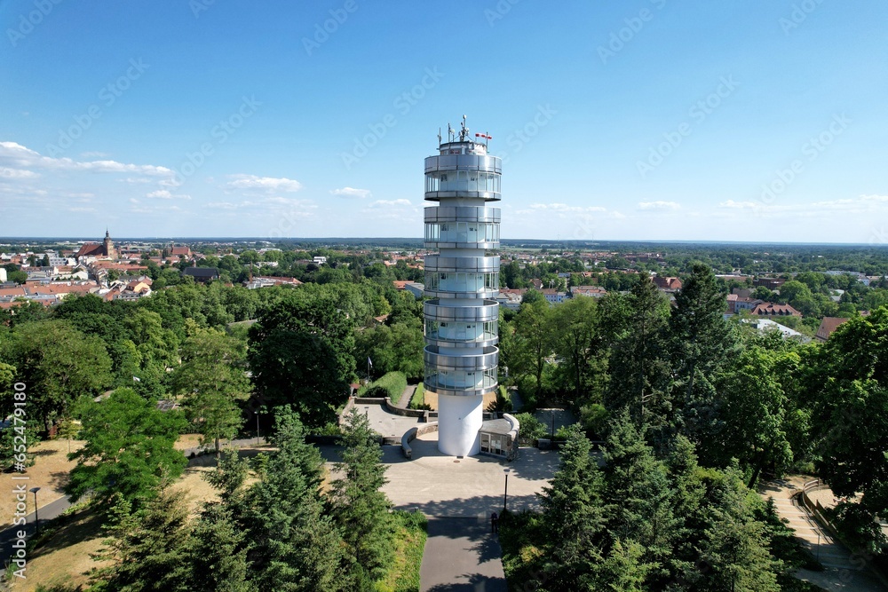 Stadt Brandenburg, Aussichtturm Friedenswarte 2023
