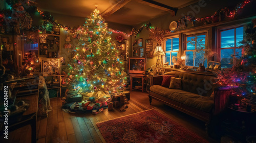 Magical Christmas Tree Extravaganza: Dive into the Festive Splendor of a Cozy Holiday Wonderland!