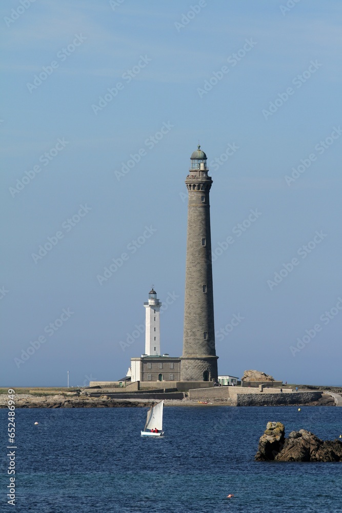 Le phare de l'île vierge à Plouguerneau en Bretagne