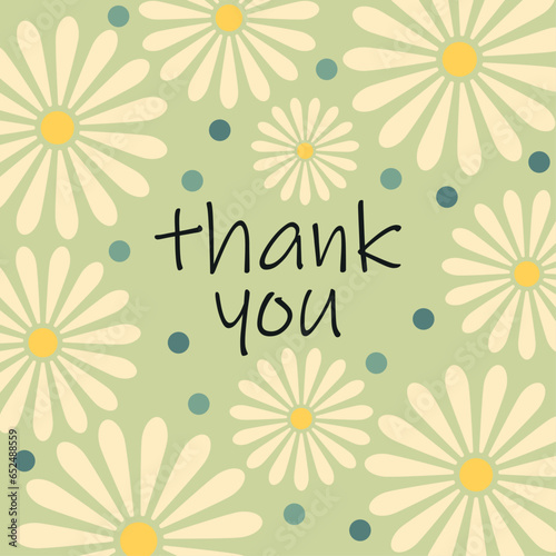 A lovely floral thank-you card