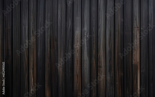 An elegant dark black vertical linear pattern. Background of a pattern in burnt wood style in linear form. Abstract charred wood.