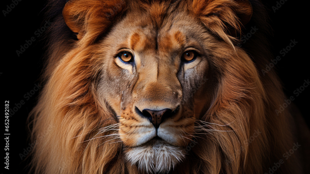 Fototapeta premium Close-up Portrait of a lion in natural Light